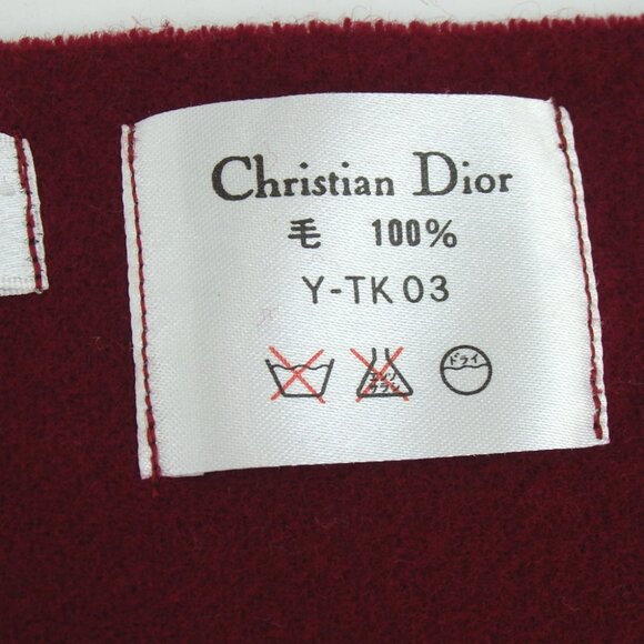 Authentic Christian Dior blanket Stall wool [Used] - Picture 6 of 6